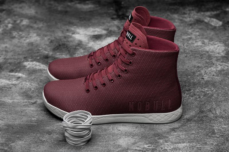 Men's Nobull High-Top Cabernet Arctic Trainers Dark / Red | SG Y2409X